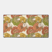 Tuinbloem patroon bureaumat (Voorkant)