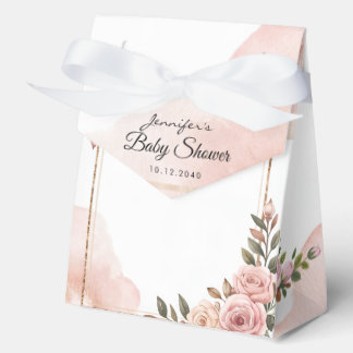 Tuinbloemen Baby shower gunstboxen Bedankdoosjes