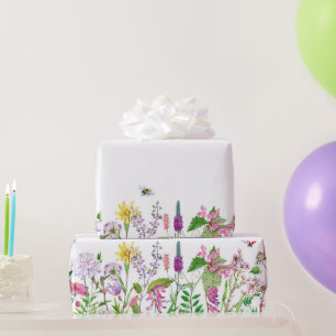 tuinbloemen bijen cadeaupapier