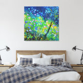 Tuinbloemen Canvas Afdruk (Insitu (Slaapkamer))