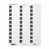 Tuinbloemen Etiket (Full Sheet)