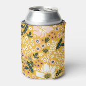 Tuinbloemen: geel  charme. blikjeskoeler (Blikje Voorkant)