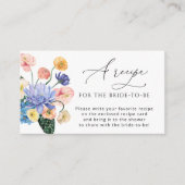 Tuinbloemen Neem alstublieft een recept mee Informatiekaartje (Voorkant)