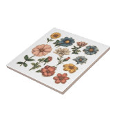 tuinbloemen tegeltje (Zijkant)