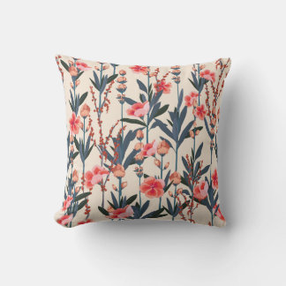 Tuinbloemen: tropische botanische Vintage Kussen
