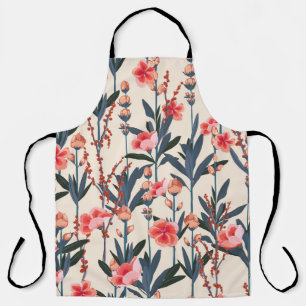 Tuinbloemen: tropische botanische Vintage Schort