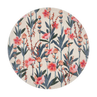 Tuinbloemen: tropische botanische Vintage Snijplank