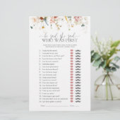 Tuinbloemen zei hij dat ze Vrijgezellenfeest spel  (Staand voorkant)