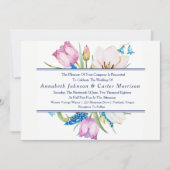 Tuinboeket Bloemenbruiloft uitnodiging (Voorkant)