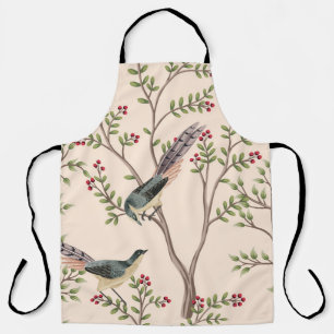 tuinboom, vogelbloem naadloos patroon schort