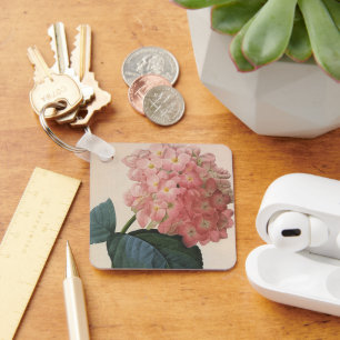  tuinbouwers, roze hydrangea Hortensia Sleutelhanger