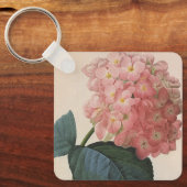 tuinbouwers, roze hydrangea Hortensia Sleutelhanger (Voorkant)