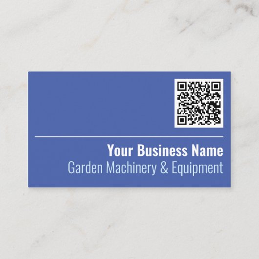 Tuinbouwmachines en -materieel — QR-code Visitekaartje (Achterkant)