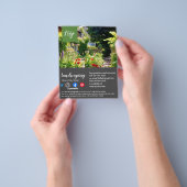 tuinbouwster voor landschapsarchitectuur flyer (Hand)