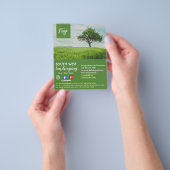 tuinbouwster voor landschapsarchitectuur flyer (Hand)