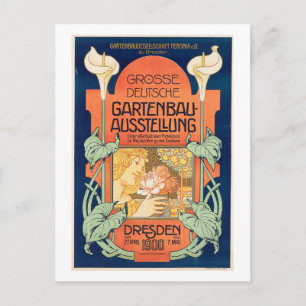 Tuinbouwtentoonstelling, Dresden 1900 Vintage Briefkaart
