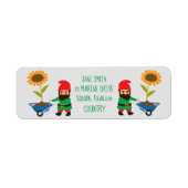 Tuinbouwthema Etiket (Voorkant)