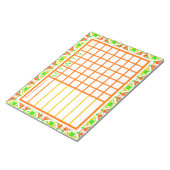 Tuinbouwtuin kweekt uw eigen plankplan notitieblok (Schuin)