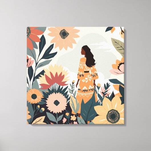 Tuincontemplatie Canvas Afdruk (Voorkant)