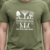 Tuindiensten - Monogram Gereedschap T-shirt