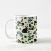Tuindieren Rabbit Cat Dog Flowers Koffiemok (Links)