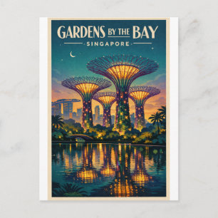 Tuinen bij de Baai in Singapore Briefkaart