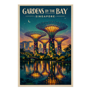 Tuinen bij de Baai in Singapore Perfect Poster