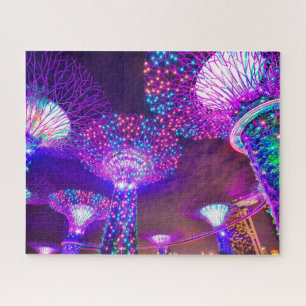 Tuinen langs de Baai Singapore . Legpuzzel