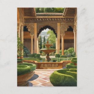 Tuinen van Alhambra Spanje Briefkaart