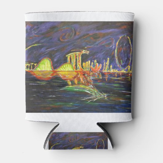 Tuinen van de Bay Dragon Singapore Blikjeskoeler (Voorkant)