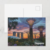 Tuinen van de Bay Singapore Briefkaart (Voorkant / Achterkant)