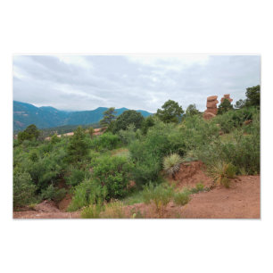 Tuinen van de Gods Mountains en Hills Foto Afdruk