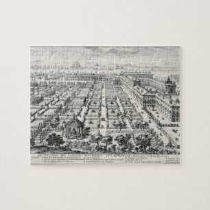 Tuinen van de Quirinale uit de "Li Giardini di Rom Legpuzzel