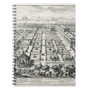 Tuinen van de Quirinale uit de "Li Giardini di Rom Notitieboek