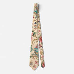 Tuinen van Shiraz Zangvogels & Pioen Chintz Stropdas