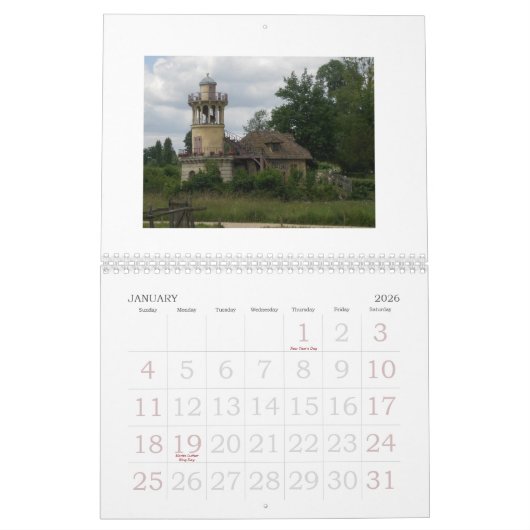 Tuinen van Versailles Calendar Kalender (Jan 2026)