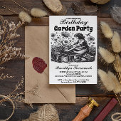 Tuinen Zachte Hand Tuin Feest Uitnodiging