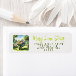 tuinenvelop TERUGKEER ADDRESS-watering kan Etiket