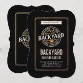 Tuinfeest BBQ Kaart (Voorkant / Achterkant)