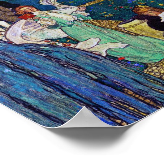 Tuinfeest met Cat, Jessie Willcox Smith Poster (Hoek)