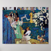 Tuinfeest met Cat, Jessie Willcox Smith Poster (Voorkant)