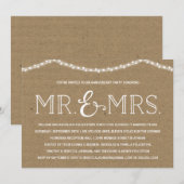 Tuinfeest | Rustieke trouwjubileumfeest Kaart (Voorkant / Achterkant)