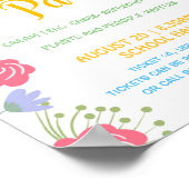 Tuinfeest zomerthema poster (Hoek)