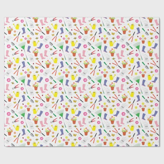 Tuingereedschap en apparatuur Fun Gardening Patter Cadeaupapier (Vlak)