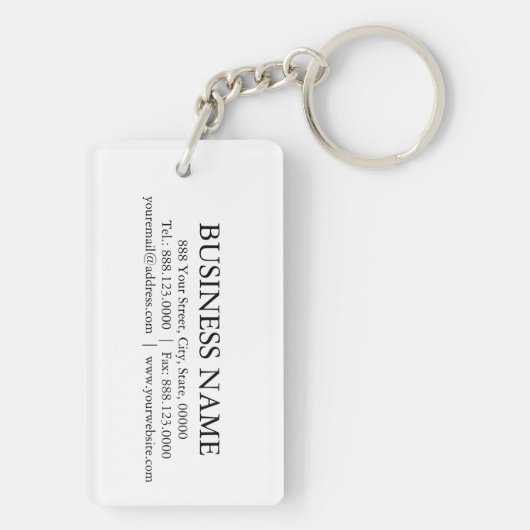 tuingereedschap snoeimachines Monogram Business Sleutelhanger (achterkant)