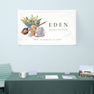 Tuingereedschap Waterverf Tuinbedrijf Spandoek