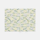 Tuingereedschappen Patroon Fleece Deken (Voorkant (Horizontaal))