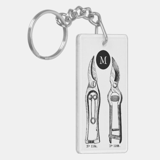  Tuingereedschappen Pruners Monogram corporate Sleutelhanger (Voorkant Links)