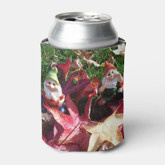 Tuingnomen Mythical Red Fall-bladeren Blikjeskoeler (Blikje Voorkant)