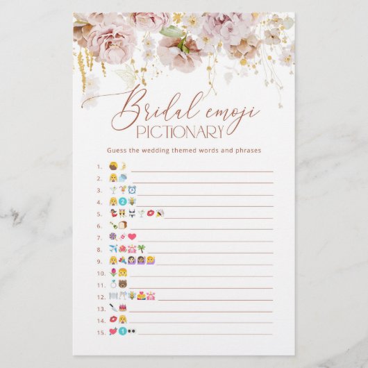 Tuingridal emoji pictionary game (Voorkant)